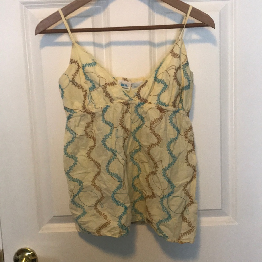 Flowy peasant tank top